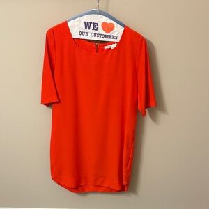 Women's Red Short-Sleeve Tunic